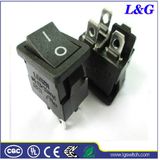 UL94V-0 12A 250VAC T85 Micro Button Rocker Paddle Switch