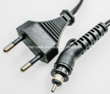 2pin EU Plug 16A/250V Electric Welding Machines VDE Standard AC Europe Power Plug Power Cord for Hair Drier