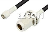 SMA Male to N Female Bulkhead Cable