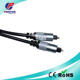 Digital Audio Optical Fiber Toslink Audio Cable for DVD VCR CD Black