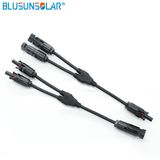IP67 MC4 Y Type Branch Connector 4.0mm Cable Connecting Solar System in Parallel or Series