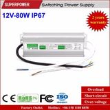 LED Driver Constant Voltage 12V 80W LED Waterproof Switching Power Supply IP67
