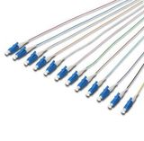 12 Core Colorful mm LC/Upc Fiber Optic Pigtail 0.9mm