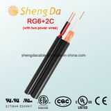 RG6 with Two Power Wires Security Coaxial CCTV Cable