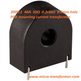 2000: 1 40A 50ohm 0.2calss 6.5mm Hole PCB Mounting Current Transformer