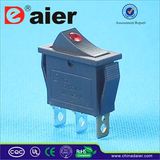 Black Color 16A Rocker Switch 250V T125 with DOT
