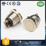 19mm Flat Metal Push Button Switch Momentary Switch (FBELE)