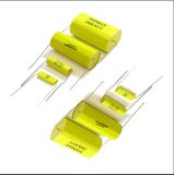 Flat Type Axial Cbb20 825j/250V Metallized Polypropylene Film Capacitor Yellow