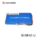 11.1V 12V 6600mAh 18650 Lithium Li-ion Battery Pack Rechargeable