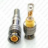 Spring BNC Male Solderless Connector for CCTV Camera Rg59 RG6 Coaxial Cable