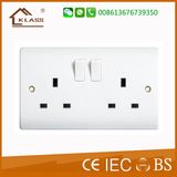 Bakelite Copper High Quality Twin Switched Socket Outlet 13AMP