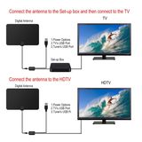 HDTV Digital Indoor TV Antenna with 50 Miles Receiveing Distance Cjh-198A