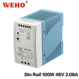 Mdr-100-48 Minisize DIN Rail 100W 48V Power Supply 110/220V AC/DC Constant Voltage