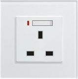 TUV Certified BS PC Switched 13A Socket W/N