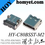 C Type 3.1 SMT USB Jack 24pin USB Connector (HY-C80BSST-M2)
