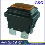 Dpst Waterproof Illuminated Electrical Push Button Switch