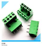 5.08mm Pitch Right Angel 4pin 4 Way Screw Terminal Block Plug Connector