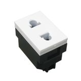 BS Series Exchageable Modular 10A 2 Pin Socket