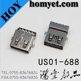 USB 3.0 a Type Male Connector with Copper Cover (US01-688)