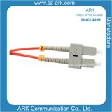 Fiber Optical Cable with Sc Connector, 50/125 or 62.5/125
