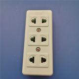 Thailand Bakelite Copper Material 3 Way Socket (W-078)