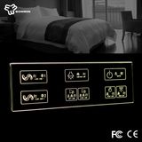 Best Hotel/Home Metal Shell and Imported Tempered Glass Touch Screen Wall Switch Board