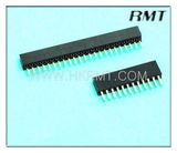 Female Header 1.27mm Single 180 Degree