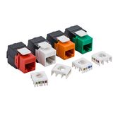 Gigabit RJ45 CAT6 Keystone Jacks Modules Tool-Free Connection