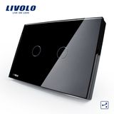 Livolo Electrical Panel Touch Sensor 2 Gang 2 Way Switch Vl-C302s-81/82