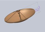 1.0m Vsat Satellite Dish Antenna Reflector