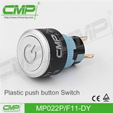 22mm Plastic Push Button Switch with Power Illuminated Lamp