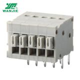 PCB Screwless Spring Terminal Block Male Female Connector Wj211V211r, Pitch 2.54mm