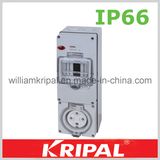 4 Pin 32A Waterproof Combination Switched Socket