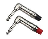 Angle Microphone Connector 1/4