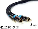 2m 3.5mm to 2RCA Audio and Video Cable