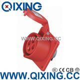 IP44 Three Phase Socket for Panel Mounted (QX-1390)