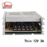 35W 12VDC 3A Ultra Thin Aluminum Case Switching Power Supply