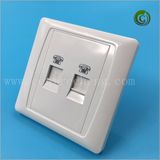 Double Tel Socket White Socket Phone Socket Good Quality