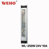 250W 24VDC Slim Indoor LED Power Supply for Light Box (WL-250-24)