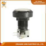 Electrical White LED Plastic 46mm Push Button Micro Switch Pbs-004
