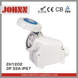 IP67 3p 32A Surface Mounted Socket for Industrial