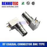 Zinc Alloy BNC Female Coaxial PCB Mount Connector