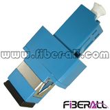 LC to Sc Hybrid Fiber Optic Adapter Simplex Plastic Blue