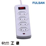 2-6 Ports Extension Socket Electrical Power Strip with LED Indicator