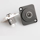 D-Shape 3.5stereo Female for Solder Adaptor Chassis Panel Mount Connector