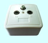 5-2400MHz TV+FM+Sat Wall Socket Outlet (SHJ-TWS030)