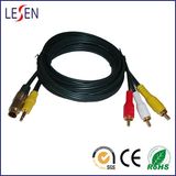 AV Cables, 3.5st + S-Video to 3RCA Plugs