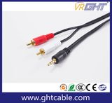 1.8m 3.5mm-2RCA Male to Male Audio Cable