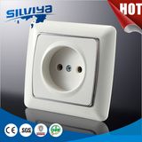 New Design 1 Gang 2pin Non-Grounding Wall Socket