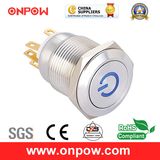 Onpow 19mm Metal Pushbutton Switch (LAS1GQ-11DT/B/12V/S, CE, CCC, RoHS)